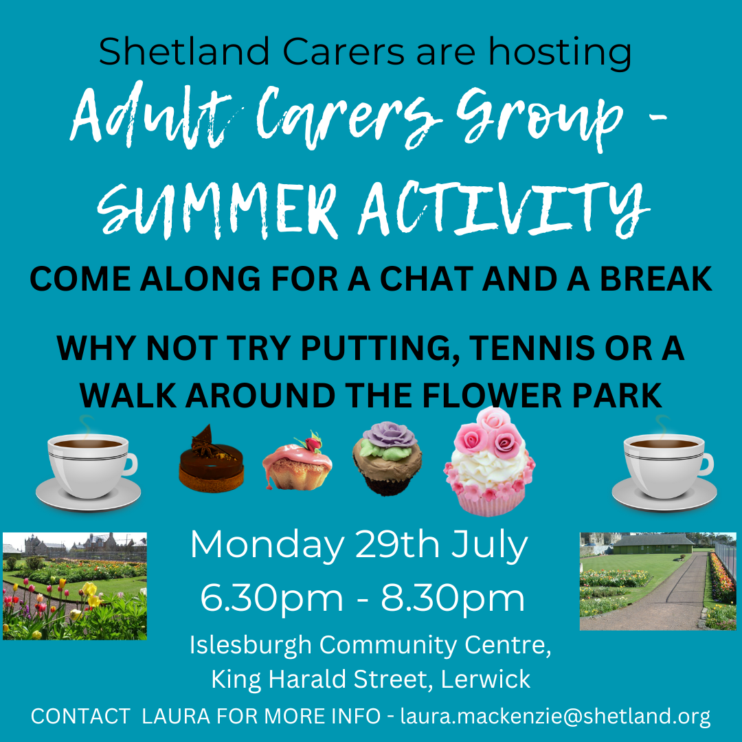 Adult Carers Support Group | Voluntary Action Shetland - Virtual Carers  Centre